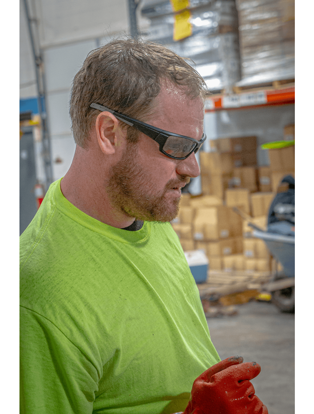 FrogWear® - 8620 - Chemical Handling Gloves - pvc coating - orange