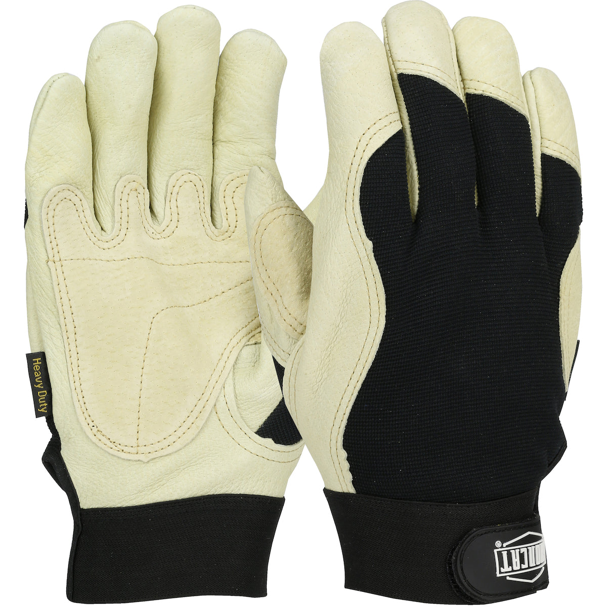 Ironcat® Heavy Duty Top Grain Pigskin Leather Glove with Spandex Back and Reinforced Palm - 3M™ Thinsulate™ Lining