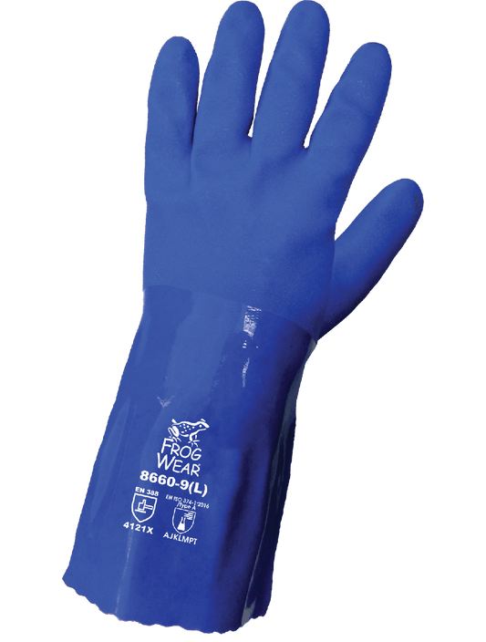 FrogWear® 8660 Chemical Handling Gloves - cut level A1 - blue