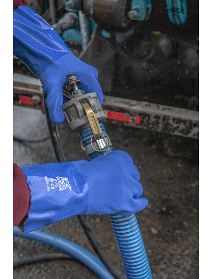 FrogWear® - 8660 - Chemical Handling Gloves - cut level A1 - blue