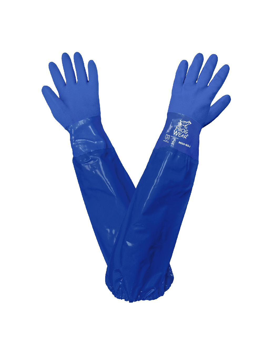 FrogWear® - 8690 - Chemical Handling Gloves - cut level A1 - blue