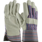 PIP 87-3563 – Top Grain Pigskin Leather Palm Glove with Fabric Back - Rubberized Safety Cuff