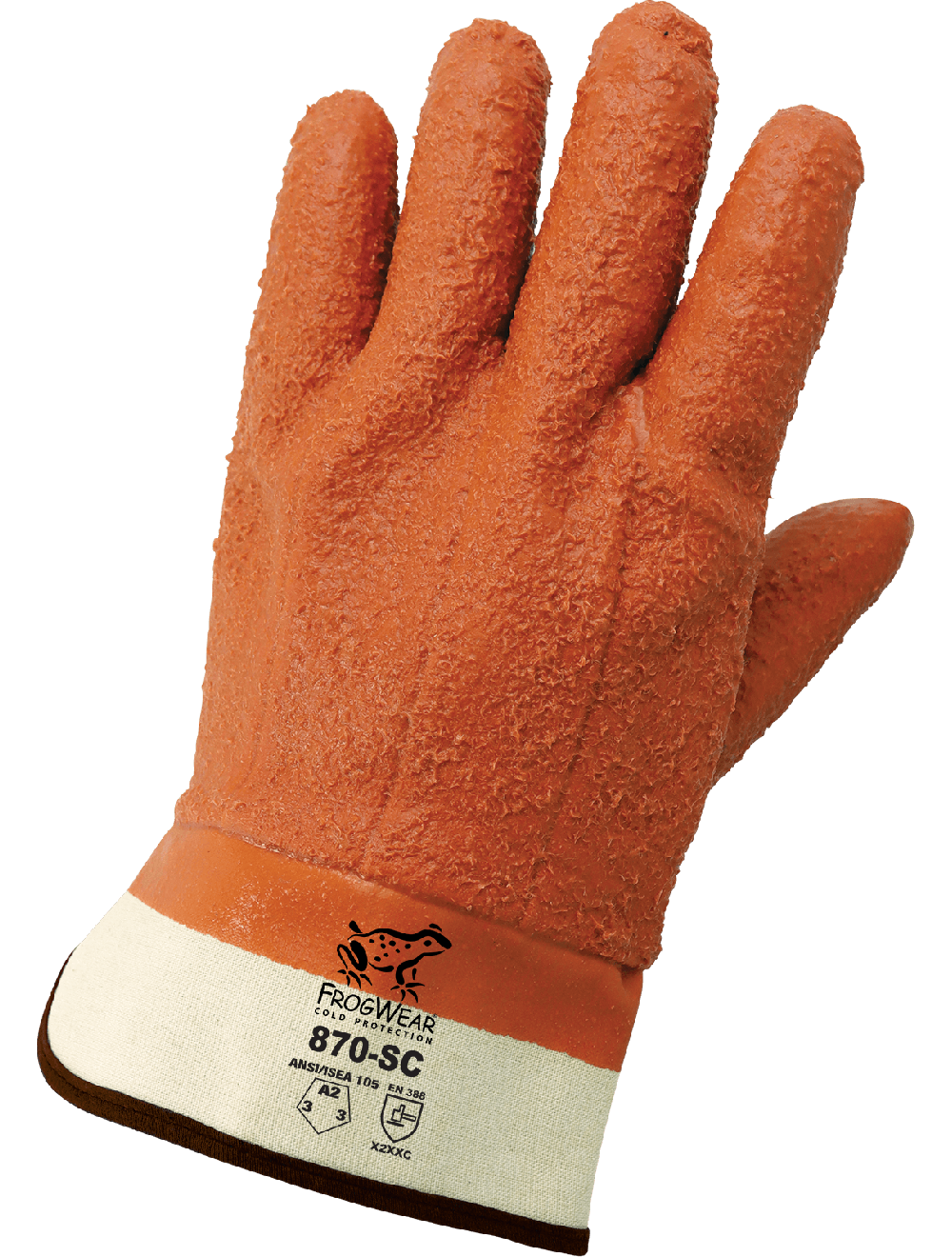 FrogWear® 870-SC Chemical Handling Gloves - cut level A2 - tan