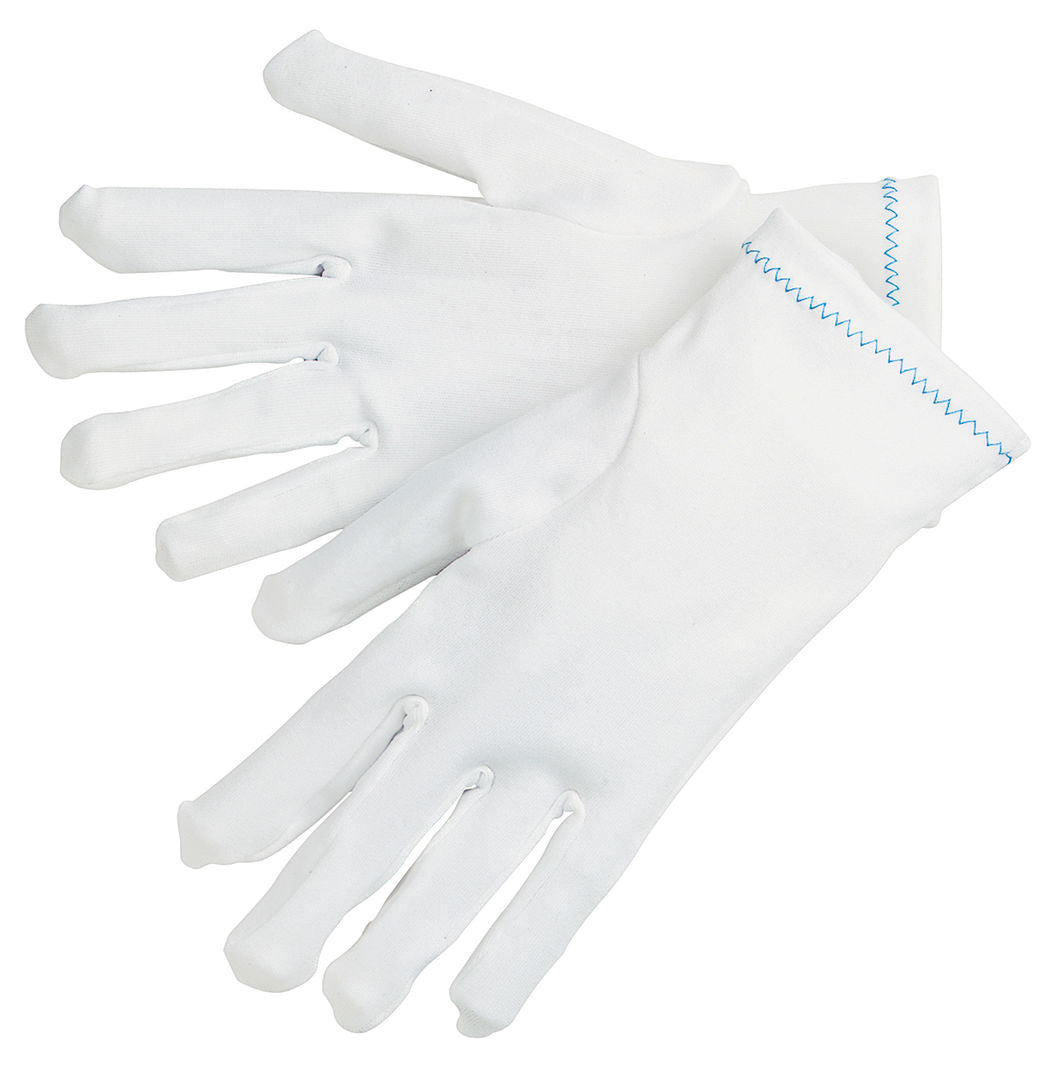 Stretch Nylon Inspector Gloves, Reversible, Heavy Weight, Fourchette Fingers