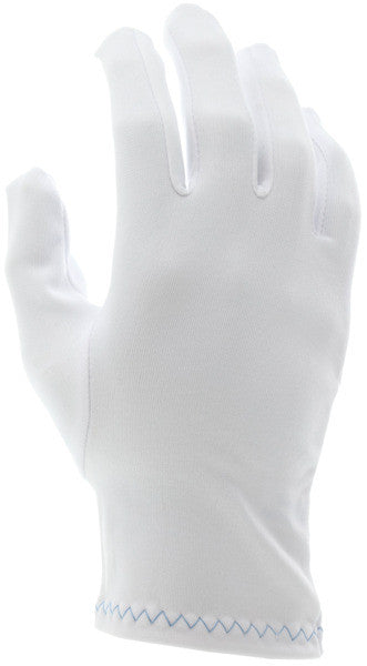 Stretch Polyester Inspector Gloves, Reversible, Low Lint, Fourchette Fingers