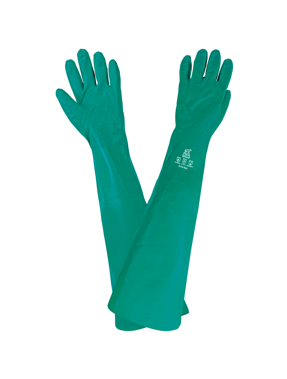 FrogWear® - 8772 - Supported Gloves - nitrile coating - green
