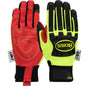 Boss®: R2™ Safety Rigger Synthetic Leather Double Palm with Silicone Grip and Fabric Back - TPR Impact Protection