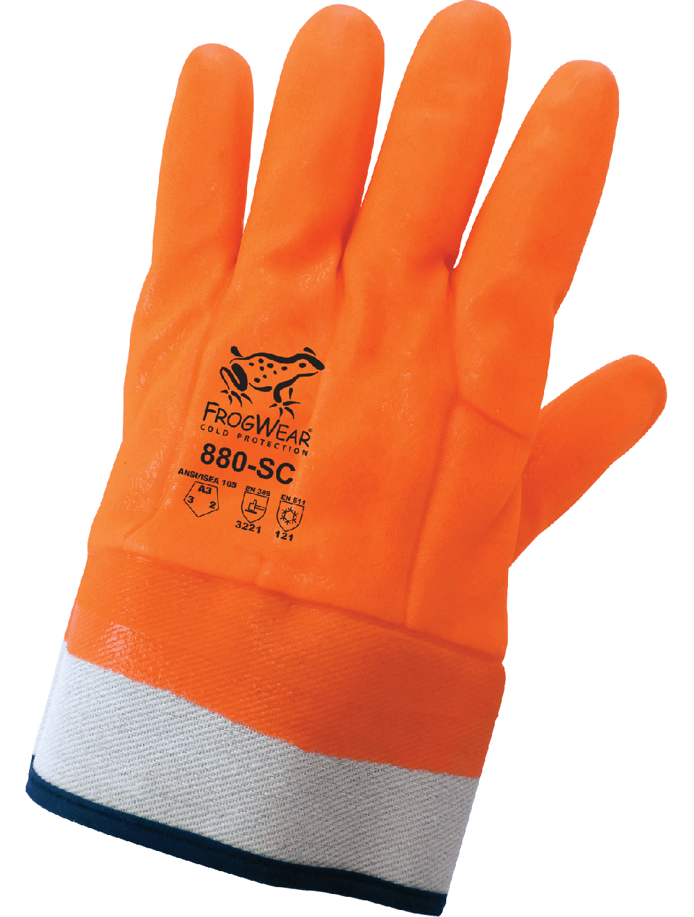 FrogWear® - 880-SC - Chemical Handling Gloves - cut level A3 - orange