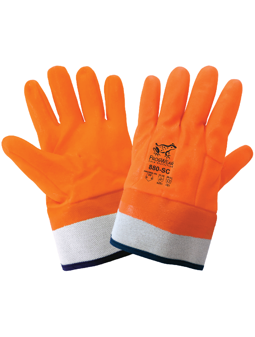 FrogWear® 880-SC Chemical Handling Gloves - cut level A3 - tan