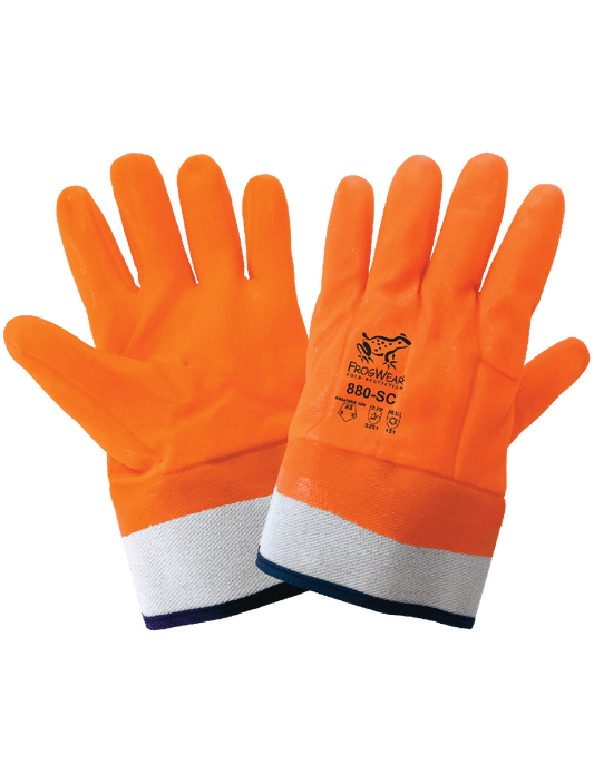 FrogWear® 880-SC Chemical Handling Gloves - cut level A3 - tan