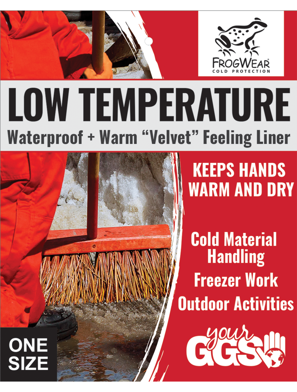 FrogWear® - 880-SC - Chemical Handling Gloves - cut level A3 - orange