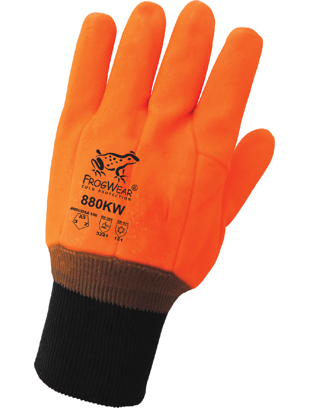 FrogWear® 880KW Chemical Handling Gloves - cut level A3 - tan