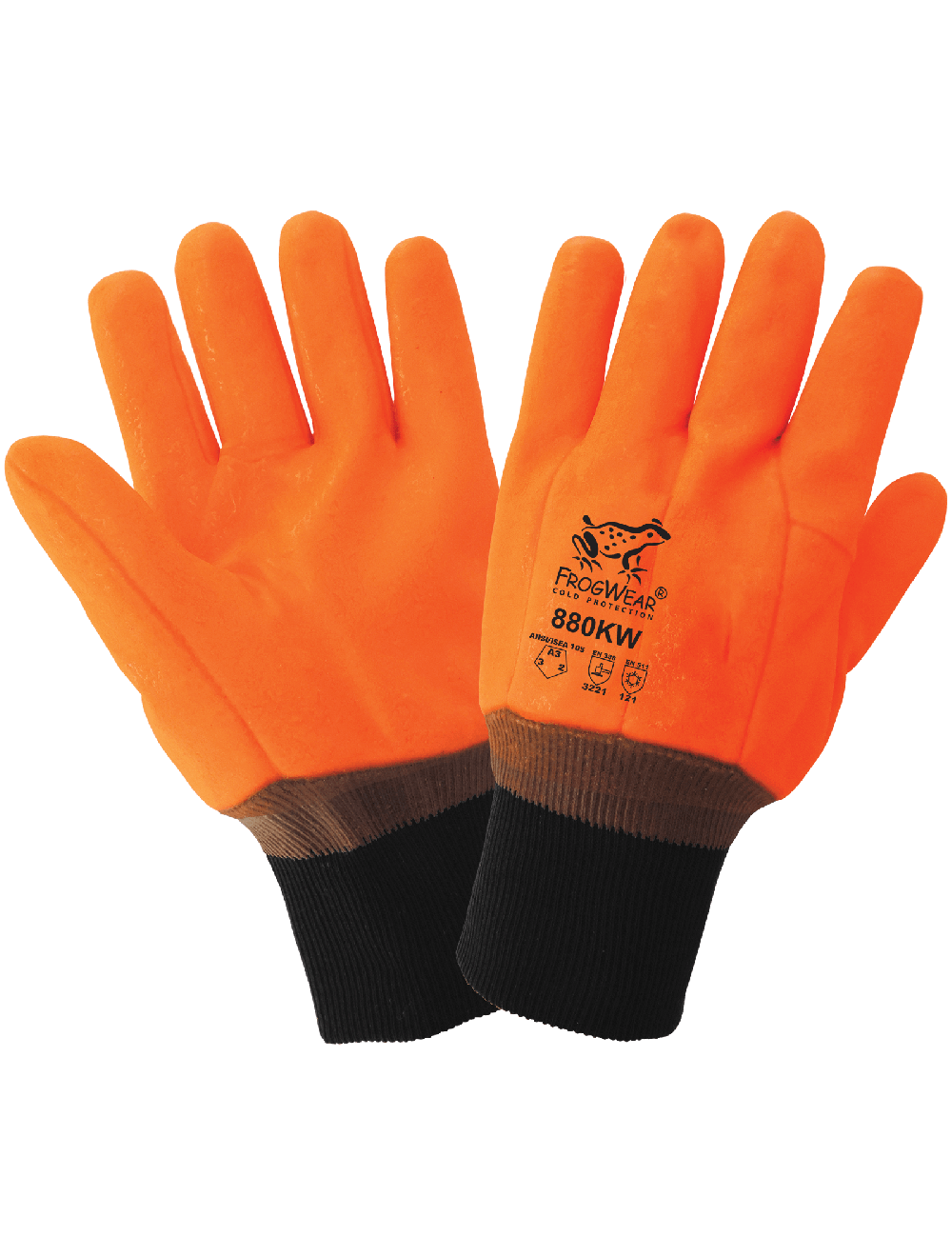 FrogWear® - 880KW - Chemical Handling Gloves - cut level A3 - orange