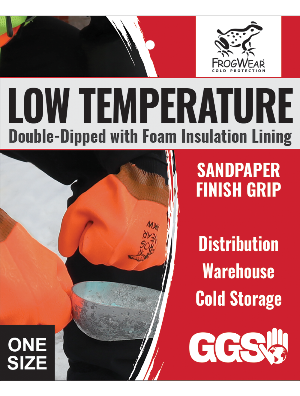 FrogWear® - 880KW - Chemical Handling Gloves - cut level A3 - orange