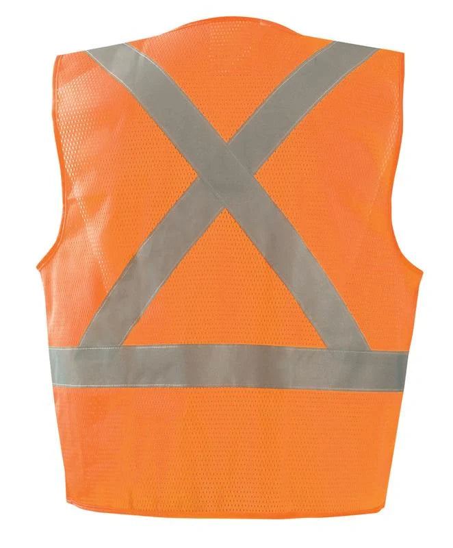 Mesh X-Back Vest W/Zipper