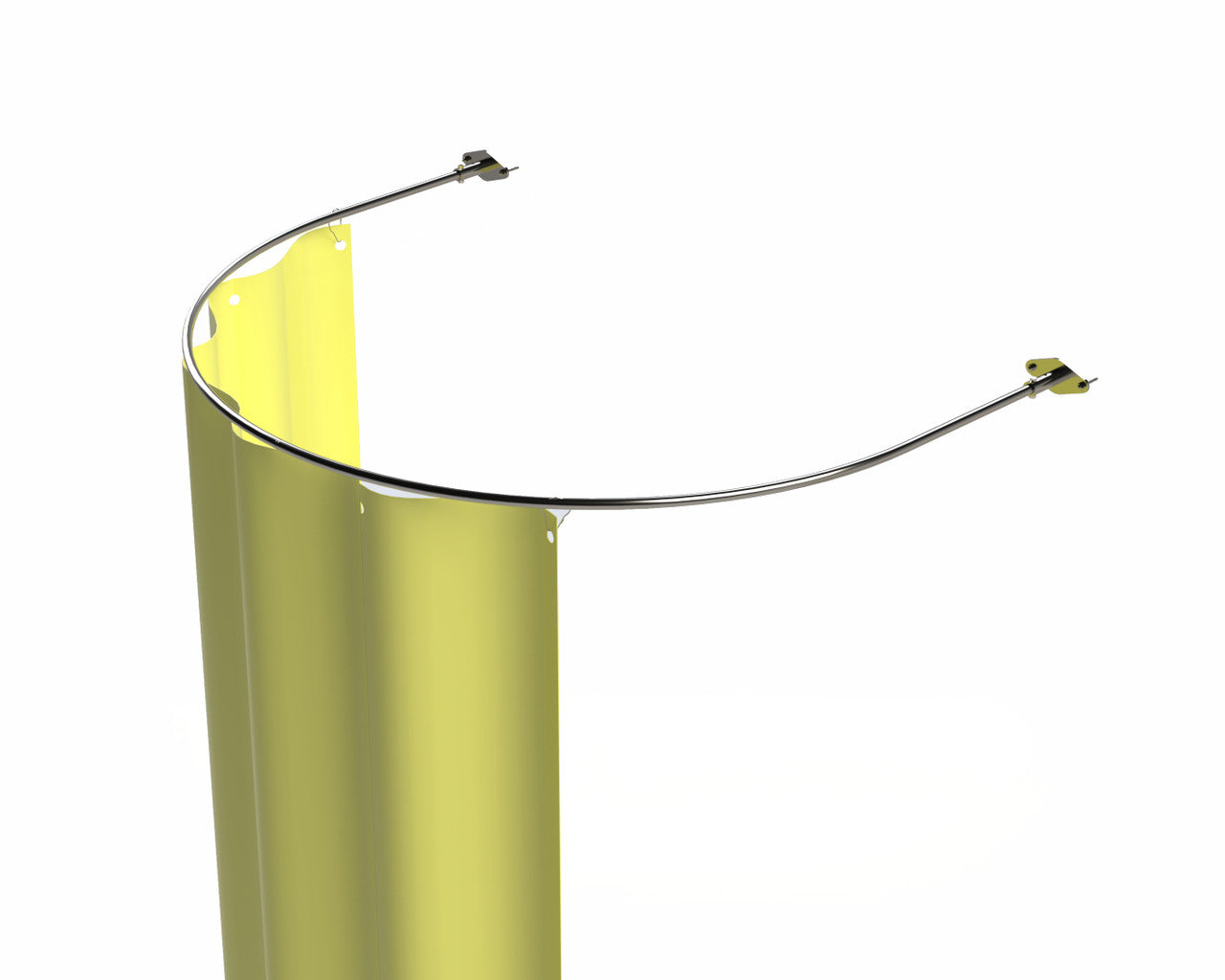 ZING Modesty Curtain, Wall Mount With Stainless Steel Rod - official Zing product image 1