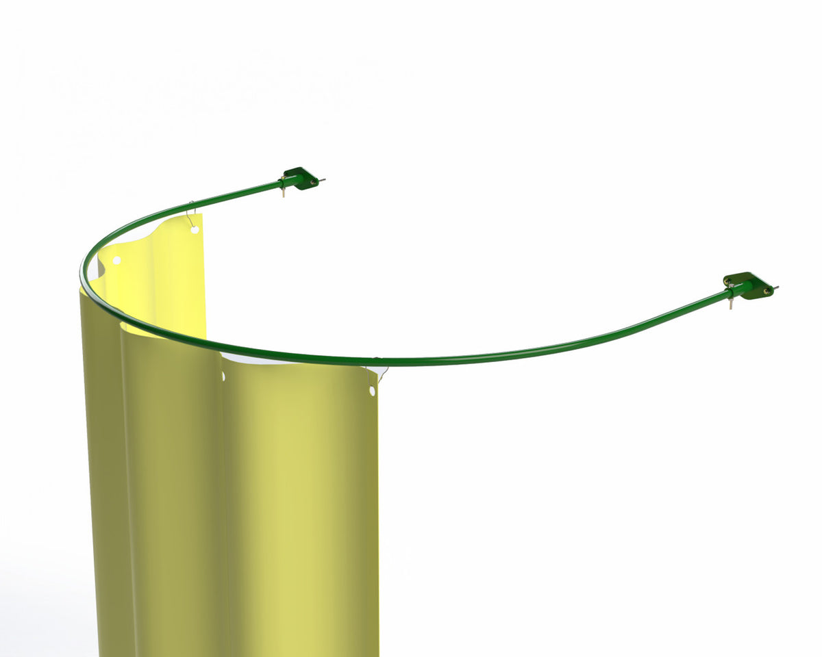 ZING Modesty Curtain, Wall Mount With Powder Coated Steel Rod - official Zing product image 1