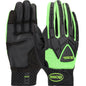 Boss® ToughX™ Suede Palm with Hi-Vis Green Fabric Back and TPR Impact Protection - Touchscreen
