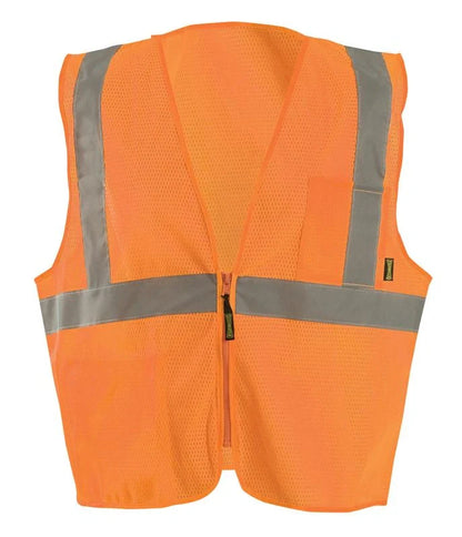 Mesh X-Back Vest W/Zipper