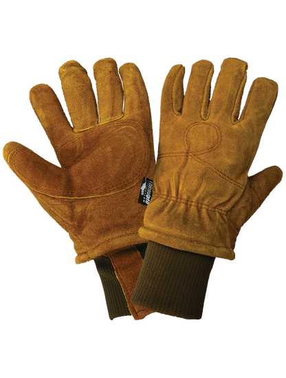 Global Glove - 524 - Leather Palm Gloves - insulated - red