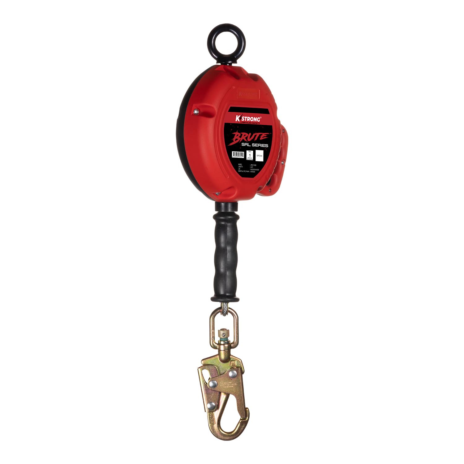 KStrong® BRUTE™ 20 ft. Galvanized Steel Cable SRL with Swivel Snap Hook. Includes Installation Carabiner and Tagline (ANSI)