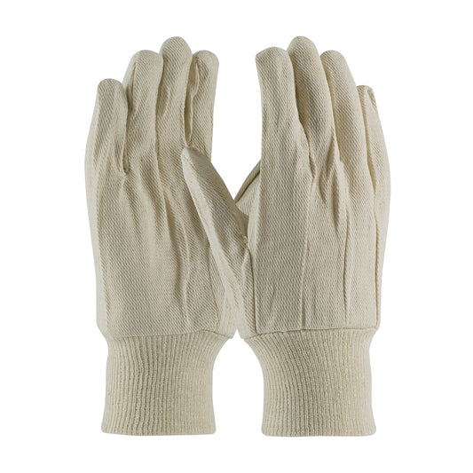 PIP 90-908 – Premium Grade Cotton Canvas Single Palm Glove - Knit Wrist