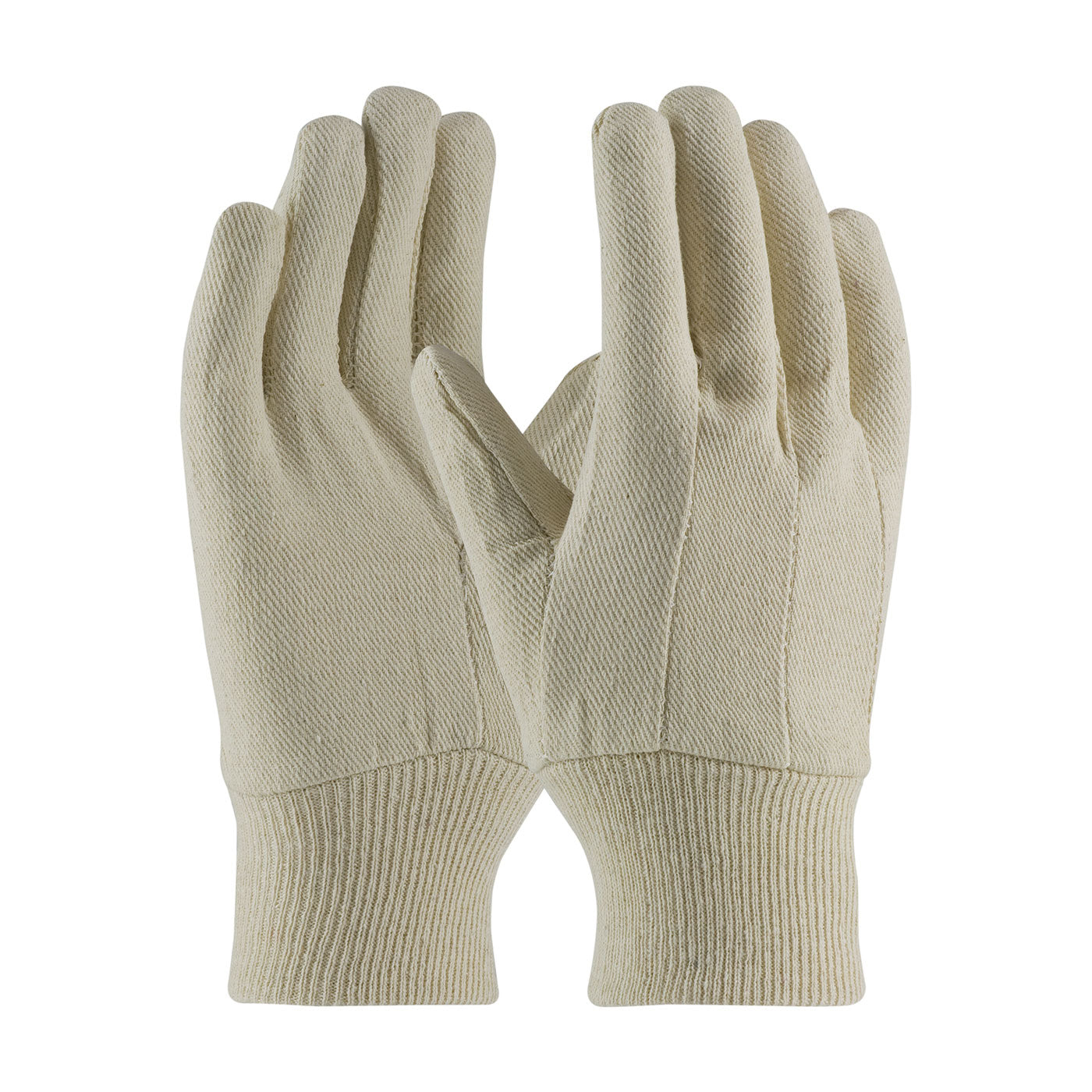 PIP 90-908CI – Economy Grade Cotton/Polyester Canvas Single Palm Glove - Knit Wrist - Ladies