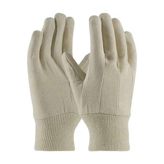 PIP 90-908CI – Economy Grade Cotton/Polyester Canvas Single Palm Glove - Knit Wrist - Ladies