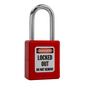 ZING Padlock, 1.5" Kd, Thermoplastic - 900KD-RED
