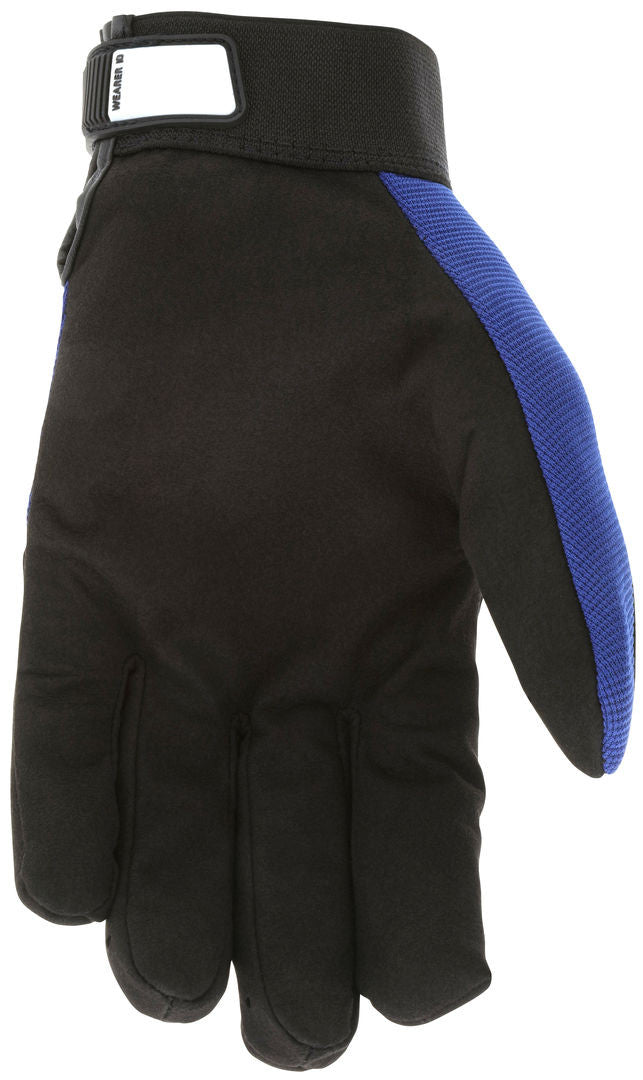 Mechanics Gloves, Clarino Synthetic Leather Palm, Spandex Back, Adjustable Closure