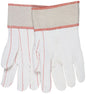 Double Palm Corded Cotton Glove, Nap-In, Safety Cuff