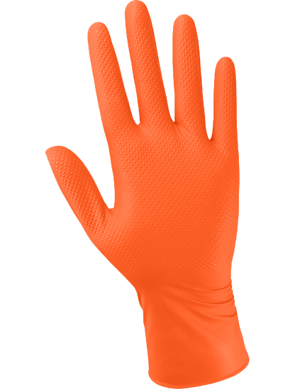 Panther-Guard® - 904PF - Disposable Gloves - nitrile coating - orange