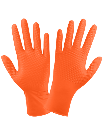 Panther-Guard® - 904PF - Disposable Gloves - nitrile coating - orange