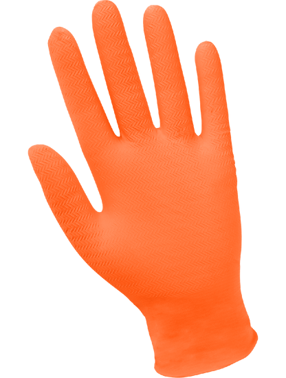 Panther-Guard® - 905PF - Disposable Gloves - nitrile coating - orange