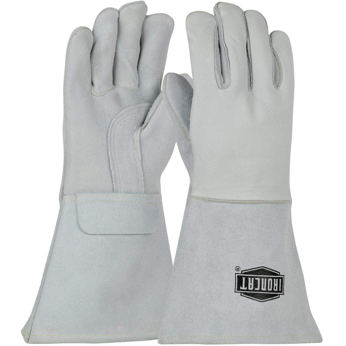 PIP Ironcat 9061 Premium Grade Top Grain Elkskin Leather Welder's Glove with Cotton/Foam Lining and Gauntlet Cuff