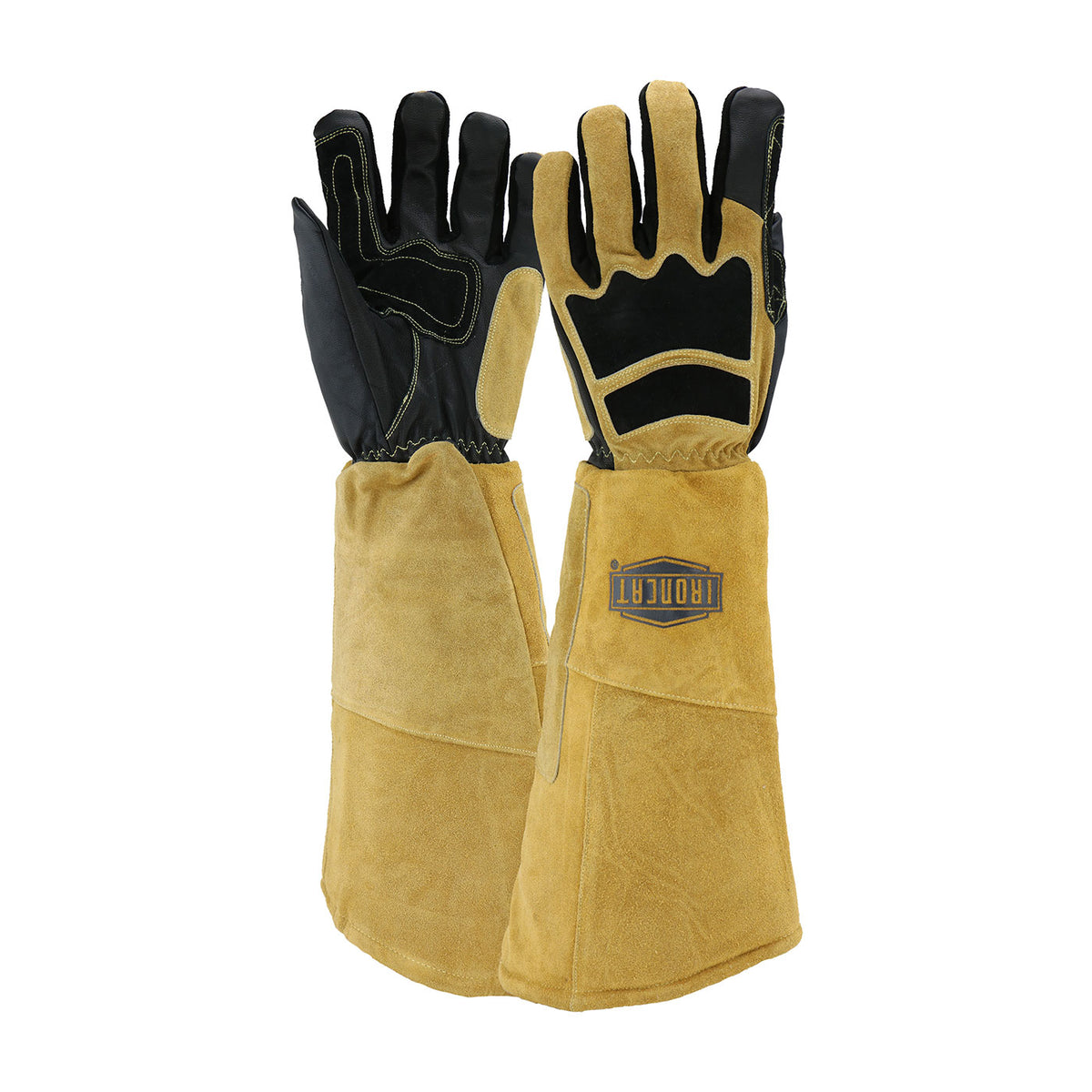 PIP Ironcat 9070 Premium Grade Top Grain Goatskin Welder's Glove with Cotton/Foam Lining and Climax™ Aerogel Insulation - 22" Length