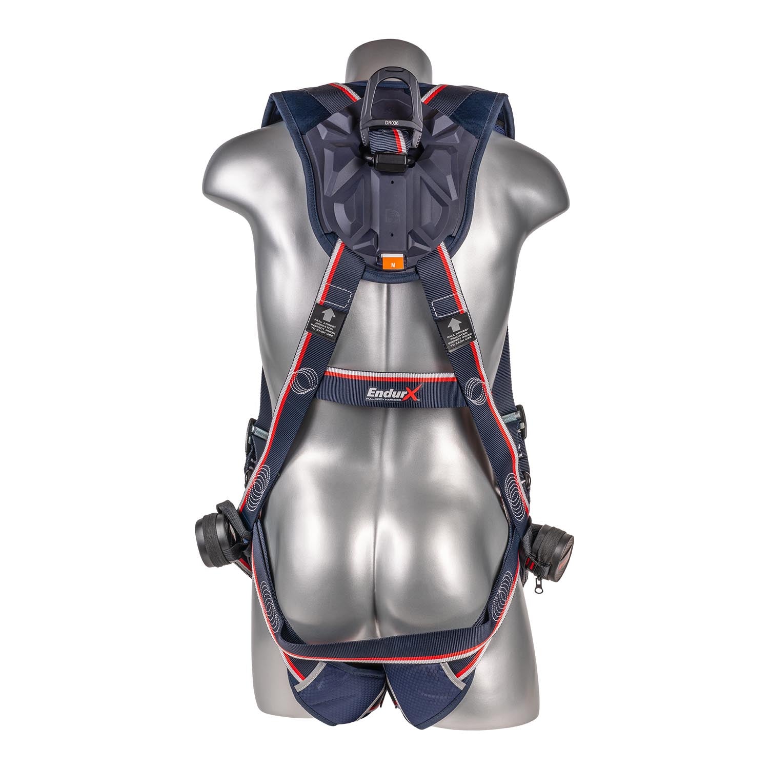 KStrong® EndurX™ 5-Point Full Body Harness, Abrasion Resistant Shoulder Pad, Deluxe Leg Pads, Enhanced Dorsal D-ring Plus™, Front D-ring, Premium Adjusters, Trauma Relief Straps, QC Chest, TB Legs (SS), All Aluminum Hardware (ANSI)