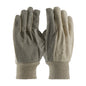 PIP 91-908PDI – Economy Grade Cotton/Poly Canvas Glove with PVC Dotted Grip on Palm, Thumb and Index Finger - 8 oz.