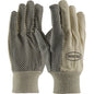 Boss 91-910PD – Premium Grade 100% Cotton Canvas Glove with PVC Dotted Grip on Palm, Thumb and Index Finger - 10 oz.