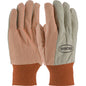 Boss 91-910PDO – Premium Grade Cotton/Poly Canvas Glove with PVC Dotted Grip on Palm, Thumb and Index Finger - 10 oz.