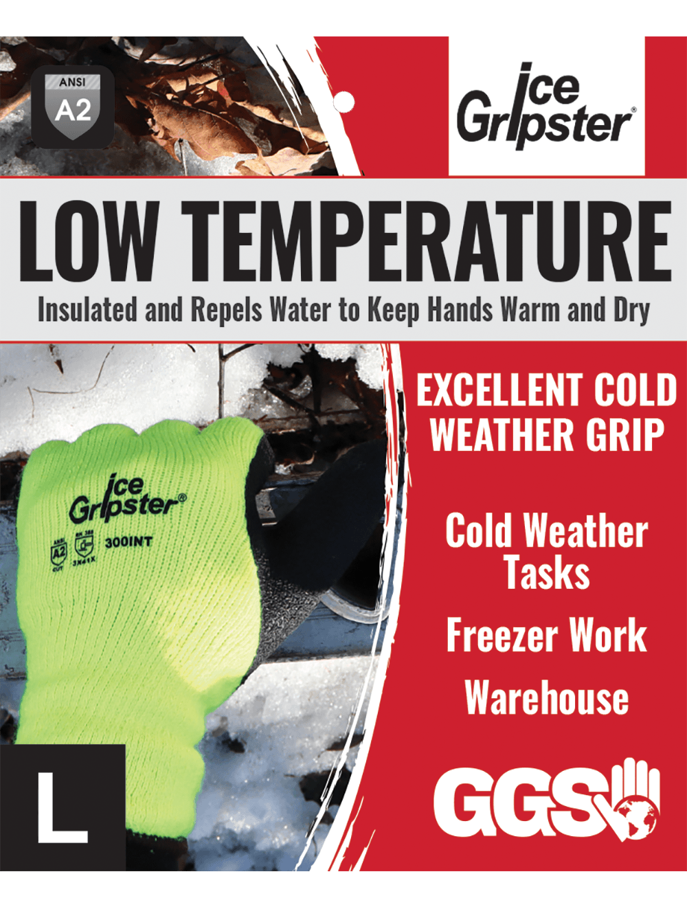 Gripster® - 300INT - Gloves - cut level A2 - tan