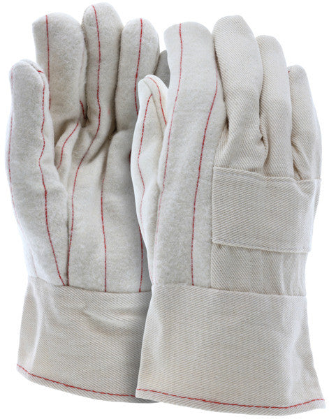 Hot Mill Gloves, 36 oz Cotton, Burlap Lined, Band Top Cuff