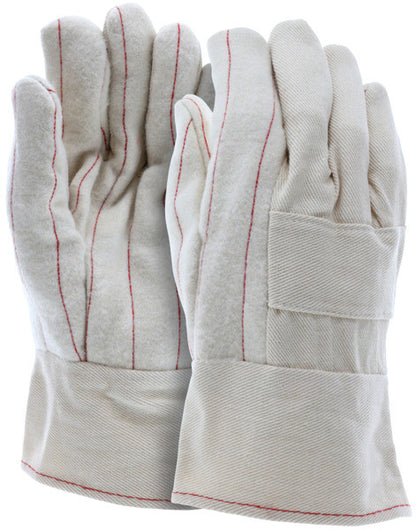 Hot Mill Gloves, 36 oz Cotton, Burlap Lined, Band Top Cuff
