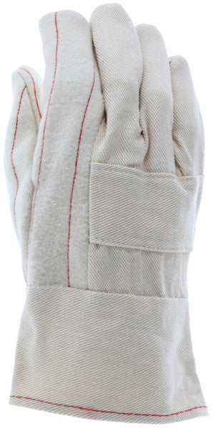 Hot Mill Gloves, 36 oz Cotton, Burlap Lined, Band Top Cuff