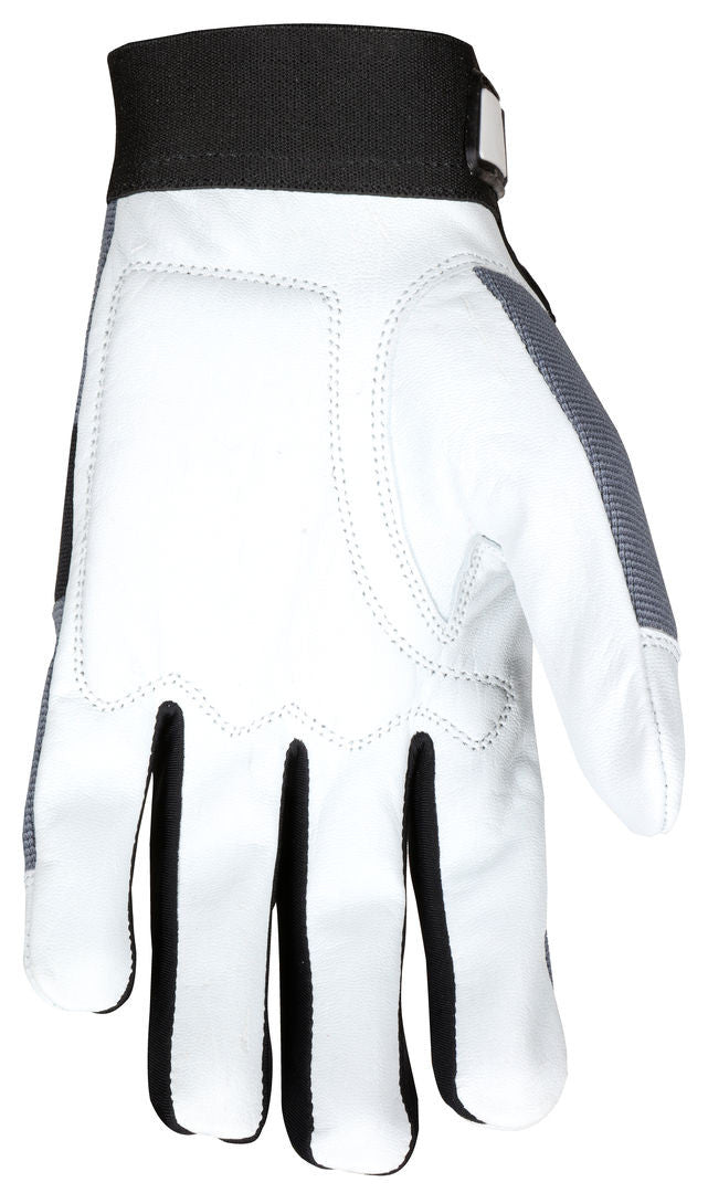 Goatskin Leather Mechanic Gloves, Gel-Padded Palm, Adjustable Wrist Closure