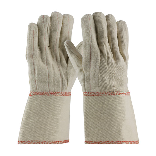 PIP 7900G – Standard Weight Cotton/Poly Hot Mill Glove with Gauntlet Cuff - 24 oz.