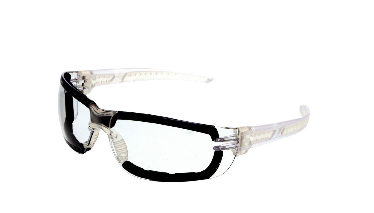 MCR Safety HK3 - Hulk® HK3 Series Safety Glasses - Frameless Design - Non-Slip Temples - Soft Secure TPR Nose Piece - Closed Cell Foam Lining — manufacturer image 2
