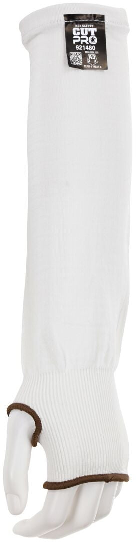 CutPro Cut-Resistant Sleeve, 18-Gauge HyperMax HPPE, Thumb Hole, ANSI A3