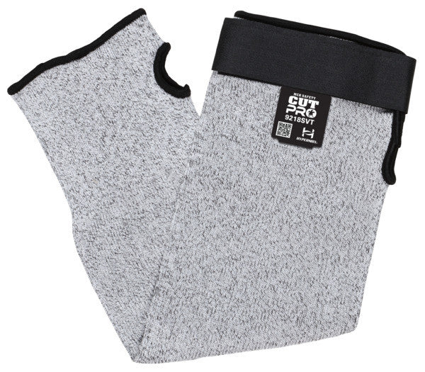 CutPro Cut-Resistant Sleeve, HyperMax HPPE, ANSI A8, Hook and Loop Closure, Thumb Slot
