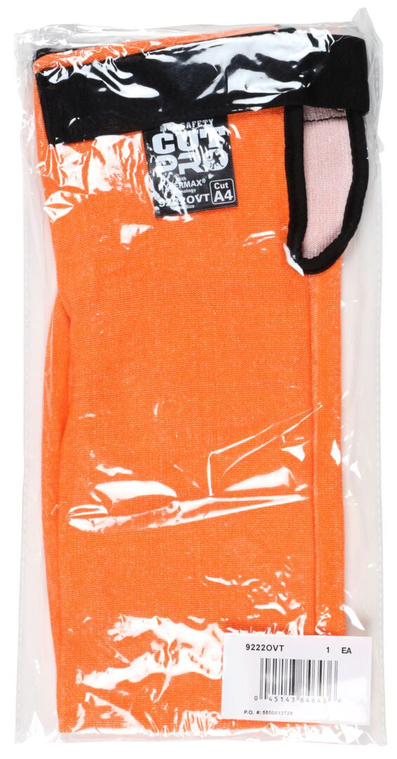 CutPro HyperMax HPPE Cut-Resistant Sleeve, ANSI A5, Hook and Loop, 22-Inch